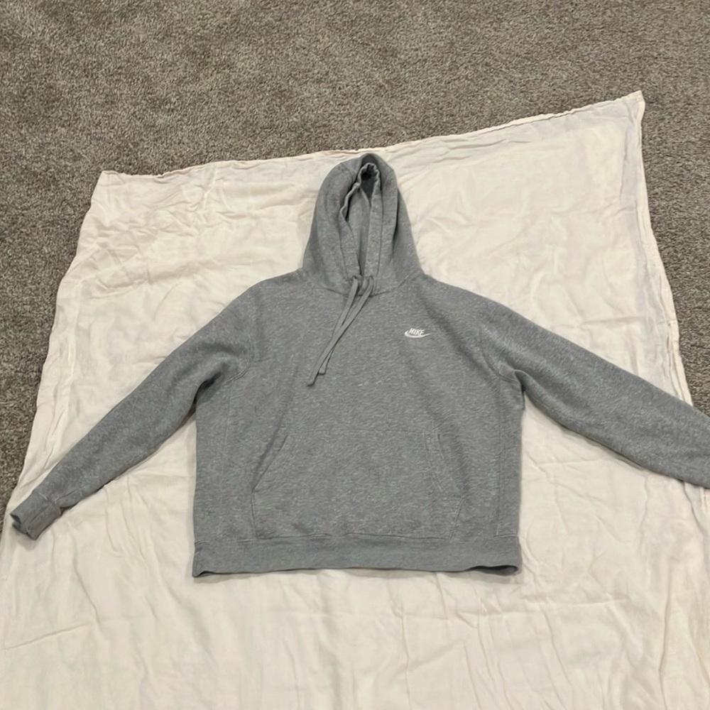 Gray Nike hoodie